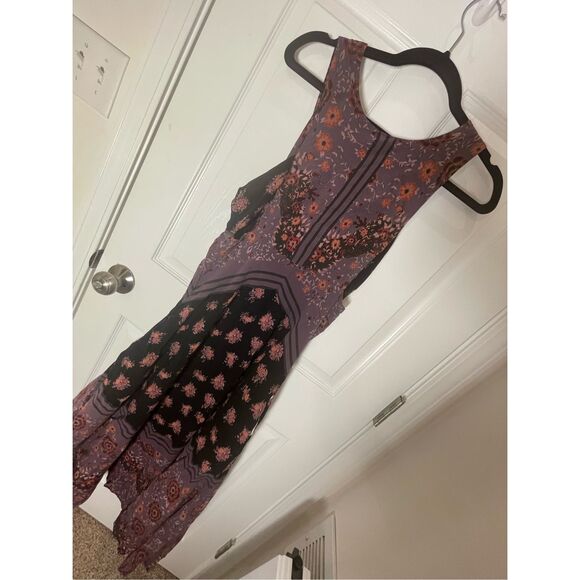 Free People women’s maxi dress lined floral size 4 - Picture 1 of 6